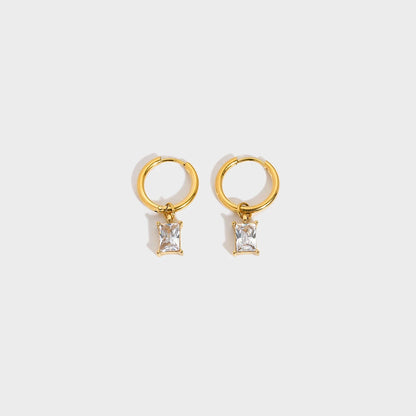 Valentina Square Pendant Earrings