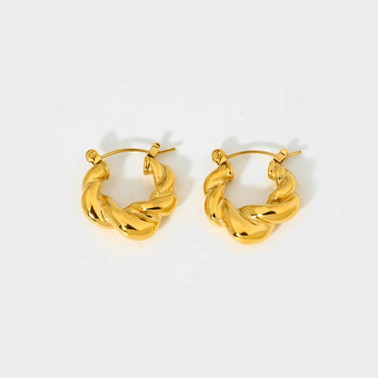 Patricia Twist Huggie Earrings