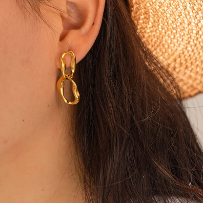 Emilia Twist Drop Earrings